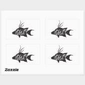 HogLife (Hogfish) Vinyl Decal Rechteckiger Aufkleber (Blatt)