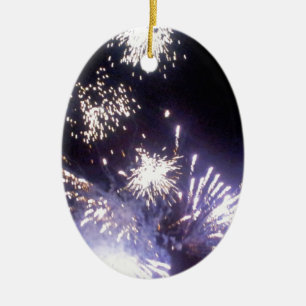 Hogmanay Feuerwerke Keramikornament