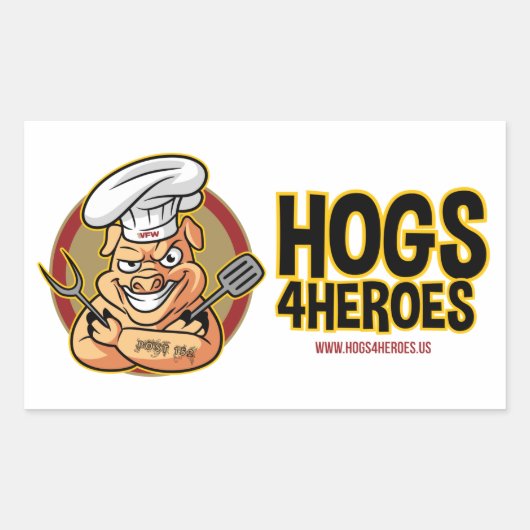 Hogs 4 Heroes Sticker (Vorderseite)
