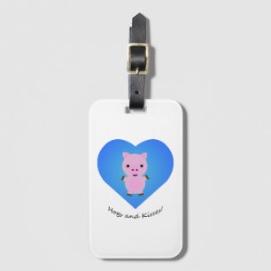 Hogs and Kisses Pig Gepäckanhänger