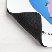 Hogs and Kisses Pig Mousepad (Ecke)