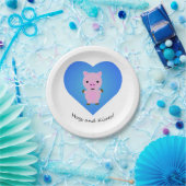 Hogs and Kisses Pig Pappteller (Party)