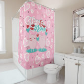 Hogs and Kisses Sweet Hearts Valentine Duschvorhang (Beispiel)