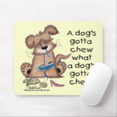 Hogs Gotta Chew Mousepad (Mit Mouse)