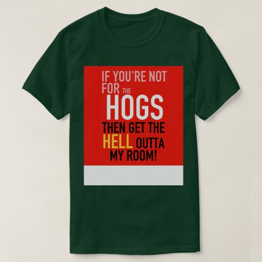 HOGS Kissen TShirt (Design vorne)