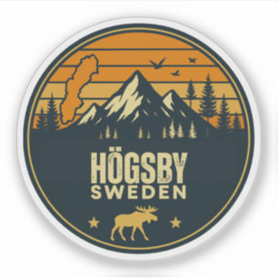 Högsby, Schweden Sverige Aufkleber