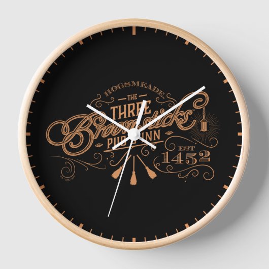 HOGSMEADE™ DIE DREI BROOMSTICKS™ Kneipe & Gasthaus Uhr (Vorderseite)