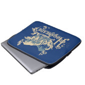 HOGSMEADE™ Vintag Village Graphic Laptopschutzhülle (Vorne Knopf)