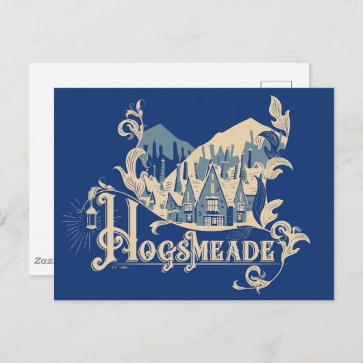HOGSMEADE™ Vintag Village Graphic Postkarte (Vorne/Hinten)