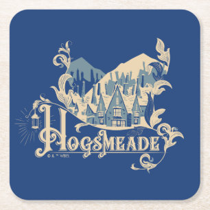 HOGSMEADE™ Vintag Village Graphic Rechteckiger Pappuntersetzer