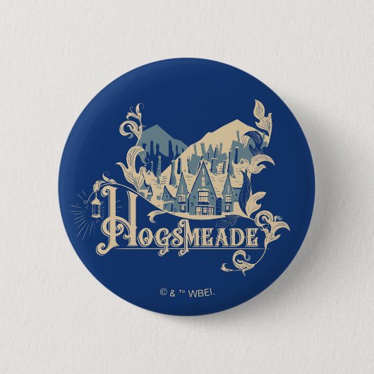 HOGSMEADE™ Vintage-Dorf Grafik Button (Vorderseite)