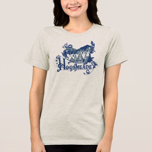 HOGSMEADE™ Vintage Village Graphic Tri-Blend Shirt (Vorderseite)