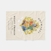 HOGWARTS™ Baby Birth Stats Fleece Blanket (Vorderseite (Horizontal))
