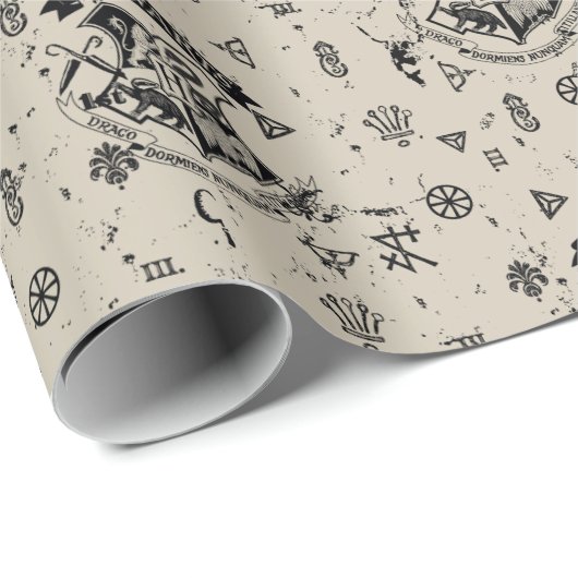 HOGWARTS™ Beige Pattern Geschenkpapier (Rolleneckpunkt)