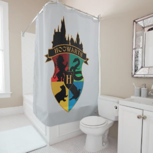 HOGWARTS™ Burg Wappen Haus Stolz Abzeichen Duschvorhang