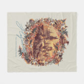 HOGWARTS™ CASTLE Blumengrafik Fleecedecke (Vorderseite (Horizontal))
