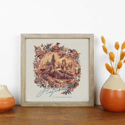 HOGWARTS™ CASTLE Blumengrafik Poster