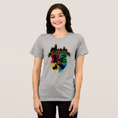 HOGWARTS™ Castle Crest House Pride Badge Tri-Blend Shirt (Vorderseite voll)