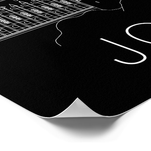 HOGWARTS™ CASTLE-Kontur Poster (Ecke)