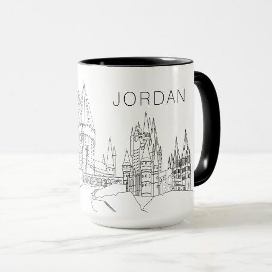 HOGWARTS™ CASTLE-Kontur Tasse (VorderseiteRechts)