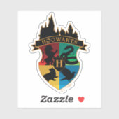 HOGWARTS™ Castle Wappen House Pride Abzeichen Aufkleber (Blatt)