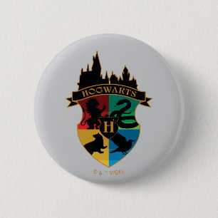 HOGWARTS™ Castle Wappen House Pride Abzeichen Button