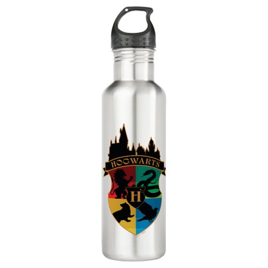 HOGWARTS™ Castle Wappen House Pride Abzeichen Edelstahlflasche (Vorderseite)