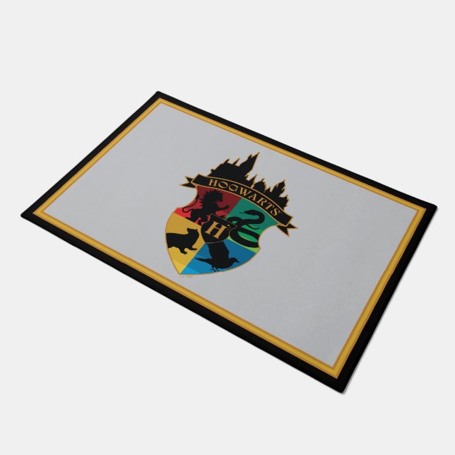 HOGWARTS™ Castle Wappen House Pride Abzeichen Fußmatte (Schrägansicht)