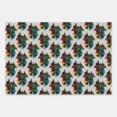 HOGWARTS™ Castle Wappen House Pride Abzeichen Geschenkpapier Set (Vorderseite 2)