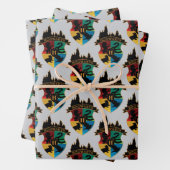 HOGWARTS™ Castle Wappen House Pride Abzeichen Geschenkpapier Set (Beispiel)