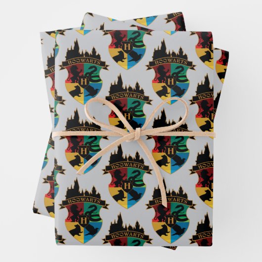 HOGWARTS™ Castle Wappen House Pride Abzeichen Geschenkpapier Set (Beispiel)