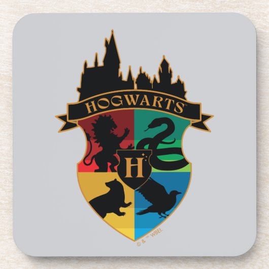 HOGWARTS™ Castle Wappen House Pride Abzeichen Getränkeuntersetzer (Vorderseite)