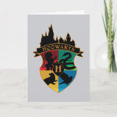 HOGWARTS™ Castle Wappen House Pride Abzeichen Karte (Vorderseite)