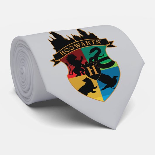 HOGWARTS™ Castle Wappen House Pride Abzeichen Krawatte (Gerollt)