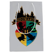 HOGWARTS™ Castle Wappen House Pride Abzeichen Mittlere Geschenktüte (Vorderseite)