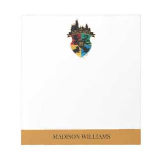 HOGWARTS™ Castle Wappen House Pride Abzeichen Notizblock