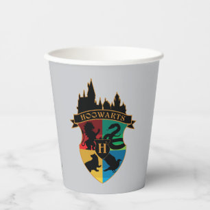 HOGWARTS™ Castle Wappen House Pride Abzeichen Pappbecher
