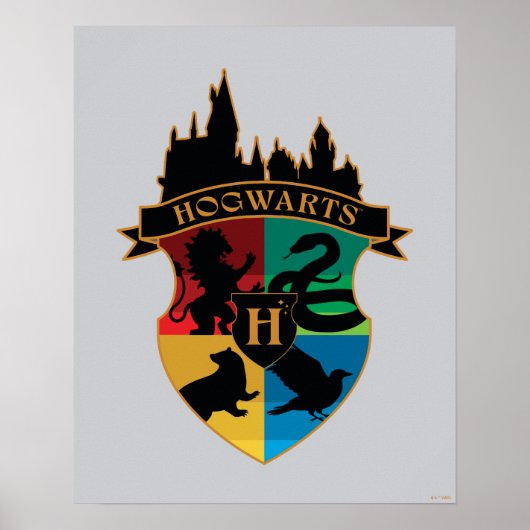 HOGWARTS™ Castle Wappen House Pride Abzeichen Poster (Vorne)