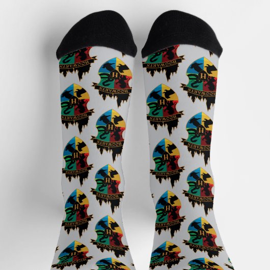 HOGWARTS™ Castle Wappen House Pride Abzeichen Socken (Oben)