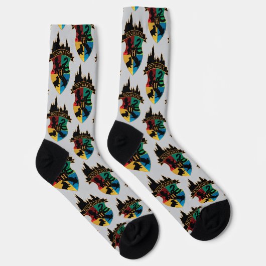 HOGWARTS™ Castle Wappen House Pride Abzeichen Socken (Rechts)