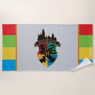 HOGWARTS™ Castle Wappen House Pride Abzeichen Strandtuch