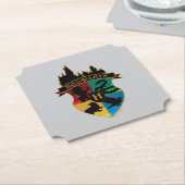 HOGWARTS™ Castle Wappen House Pride Abzeichen Untersetzer (angewinkelt)