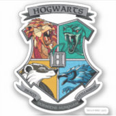 HOGWARTS™ Crosshatched Aufkleber (Vorderseite)