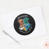 HOGWARTS™ Crosshatched Runder Aufkleber (Umschlag)