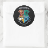 HOGWARTS™ Crosshatched Runder Aufkleber (Tasche)