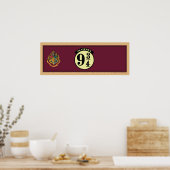 HOGWARTS™ EXPRESS-Plattform 9 3/4-Banner Poster (Küche)