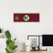 HOGWARTS™ EXPRESS-Plattform 9 3/4-Banner Poster (Heimbüro)