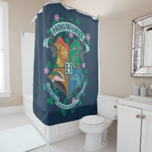HOGWARTS™ Florales Wappen Duschvorhang