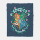 HOGWARTS™ Florales Wappen Fleecedecke (Vorderseite)