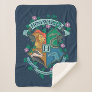 HOGWARTS™ Florales Wappen Sherpadecke